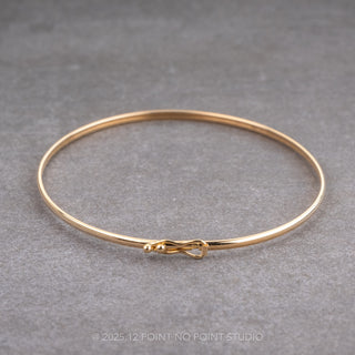 1.8mm 6 4/5" Bangle, 14k Yellow Gold