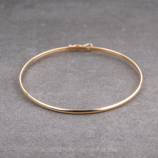 1.8mm 6 4/5" Bangle, 14k Yellow Gold