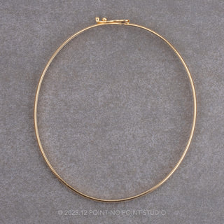 1.8mm 6 4/5" Bangle, 14k Yellow Gold