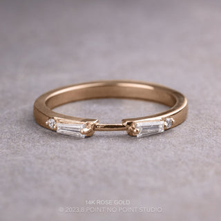 Blaine Wedding Ring Cuff, 4 Diamond