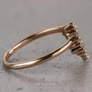 Sage Wedding Ring, 11 White Diamond