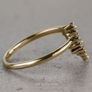 Sage Wedding Ring, 11 White Diamond