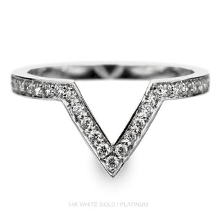 Victoria Wedding Ring, 25 Diamond, Bead Set