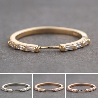 Blair Wedding Ring Cuff, 6 Diamond