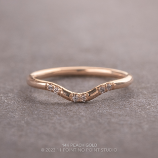 Cadence Wedding Ring, 6 Diamond