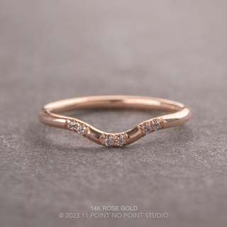 Cadence Wedding Ring, 6 Diamond