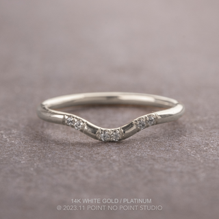 Cadence Wedding Ring, 6 Diamond