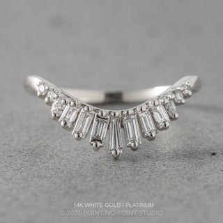 Carly Wedding Ring, 13 Diamond, Rounded Contour