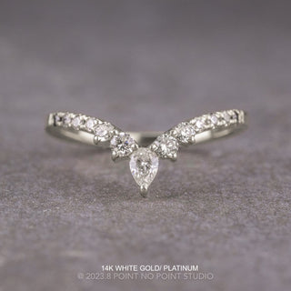 Cassiopeia Wedding Ring, 13 Ombre Diamond