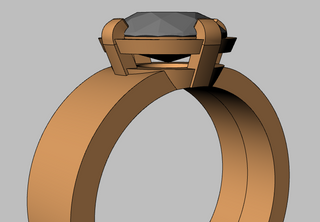 Custom Cepheus-Tulip Bezel Jane Engagement Ring