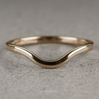 Classic Contour Wedding Ring, Round Band