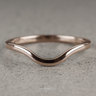 Classic Contour Wedding Ring, Round Band