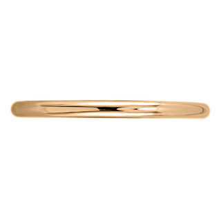 Classic Round Polished Wedding Band, 14k Peach Gold