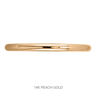 Classic Straight Wedding Ring, Round Band