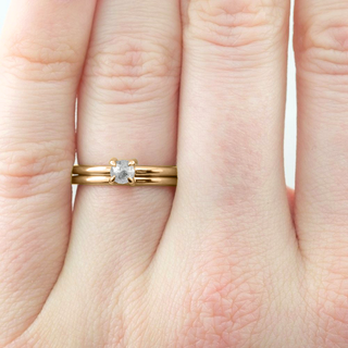 Classic Round Polished Wedding Band, 14k Peach Gold