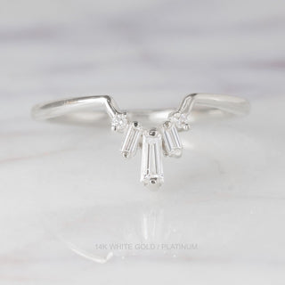 Dawn Wedding Ring, 5 Diamond, Round Band