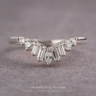 Dove Basket Wedding Ring, 11 Diamond