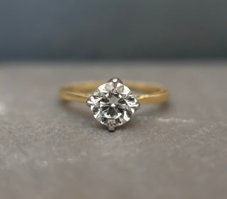 Custom Engraved Tulip Cathedral Engagement Ring