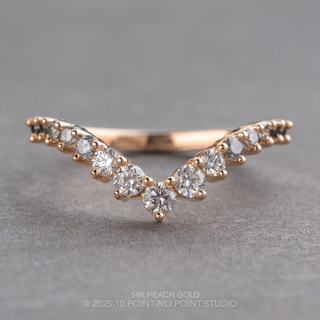 Eliza Wedding Ring, 15 Ombre Diamond, V Contour