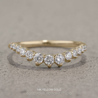 Eliza wedding Ring, 13 Diamond, Round Band