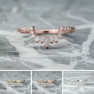 Emma Wedding Ring, 15 Diamond