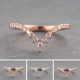 Flora Wedding Ring, 15 Diamond, Loaf Band women's wedding band, Point No Point Studio. Eco-friendly, Recycled Metals, Conflict Free.