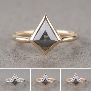Black kite engagement ring