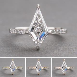 Kite Lab Diamond Engagement Ring, Lulu Setting