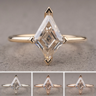 Lozenge Moissanite Engagement Ring, Charlize Setting