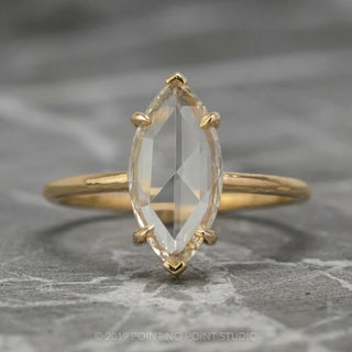 1.35 Carat Clear Marquise Diamond Engagement Ring, Charlize Setting