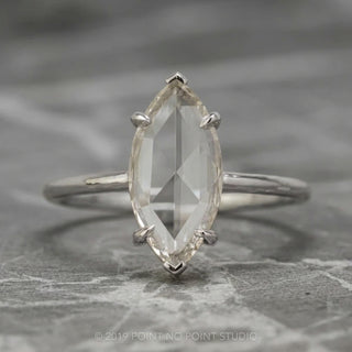 1.35 Carat Clear Marquise Diamond Engagement Ring, Charlize Setting