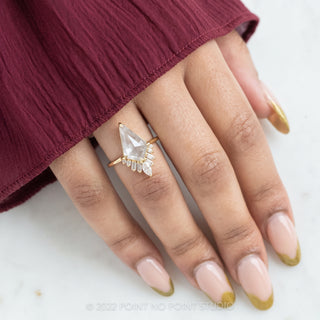 1.92 Carat Fancy White Kite Diamond Engagement Ring, Wren Setting