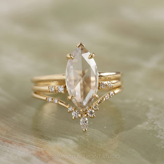 1.35 Carat Clear Marquise Diamond Engagement Ring, Charlize Setting
