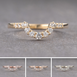 Gwen Wedding Ring, 13 Diamond