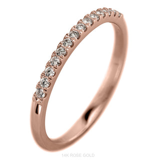 Half Eternity Wedding Ring, 15 White Diamond