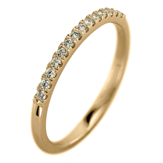 Half Eternity Wedding Ring, 15 White Diamond