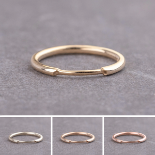Harper Wedding Ring Cuff, Round Band
