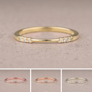 Harper Wedding Ring Cuff, 6 Diamond