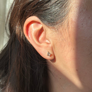 .80tcw Salt and Pepper Kite Diamond Studs, 14k Rose Gold Earrings