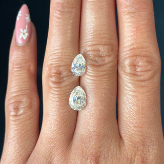 Brilliant Cut Pear Moissanite (multiple sizes)