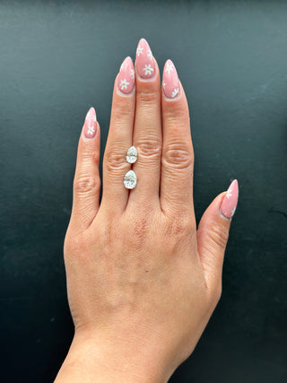 Brilliant Cut Pear Moissanite (multiple sizes)