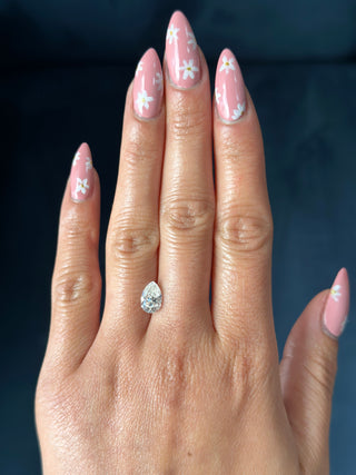 Brilliant Cut Pear Moissanite (multiple sizes)