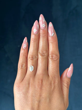 Double Cut Elongated Hexagon Moissanite (multiple sizes)