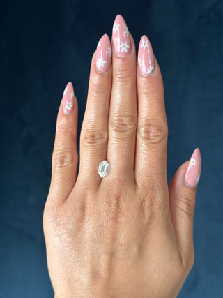 Double Cut Elongated Hexagon Moissanite (multiple sizes)
