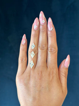 Double Cut Lozenge Moissanite (multiple sizes)