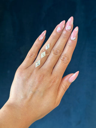 Double Cut Lozenge Moissanite (multiple sizes)