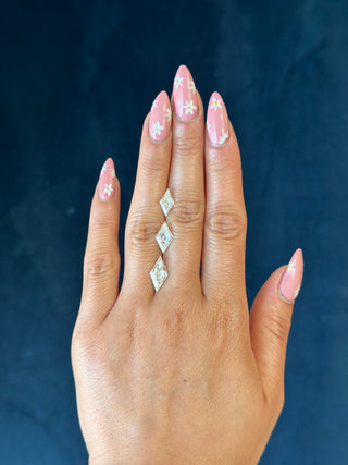 Double Cut Lozenge Moissanite (multiple sizes)