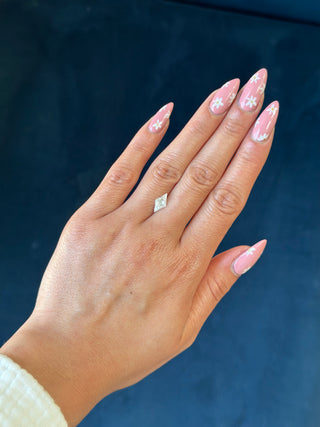 Double Cut Lozenge Moissanite (multiple sizes)