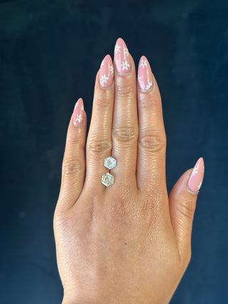 Step Cut Hexagon Moissanite (multiple sizes)
