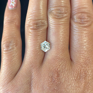 Brilliant Cut Hexagon Moissanite (multiple sizes)